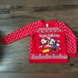 Disney Red Light Up Holiday Sweatshirt